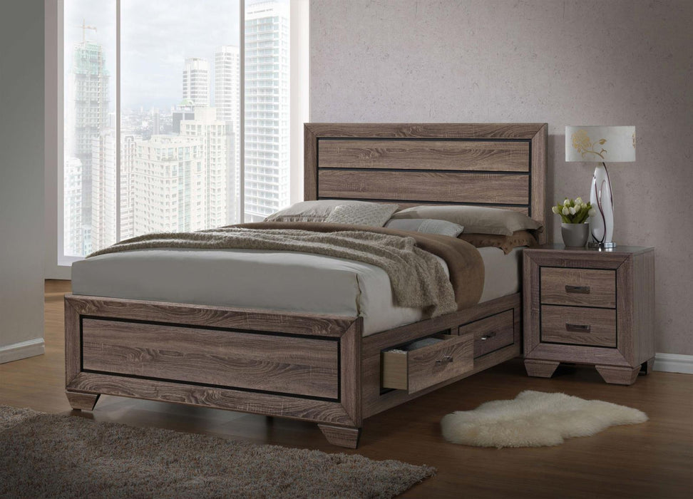 Kauffman Storage Bedroom Set with High Straight Headboard - Home Discount Furniture - NJ-linden