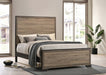 Baker Panel Bed Brown and Light Taupe - Home Discount Furniture - NJ-linden