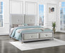 Larue Upholstered Tufted Panel Bed Silver - Home Discount Furniture - NJ-linden