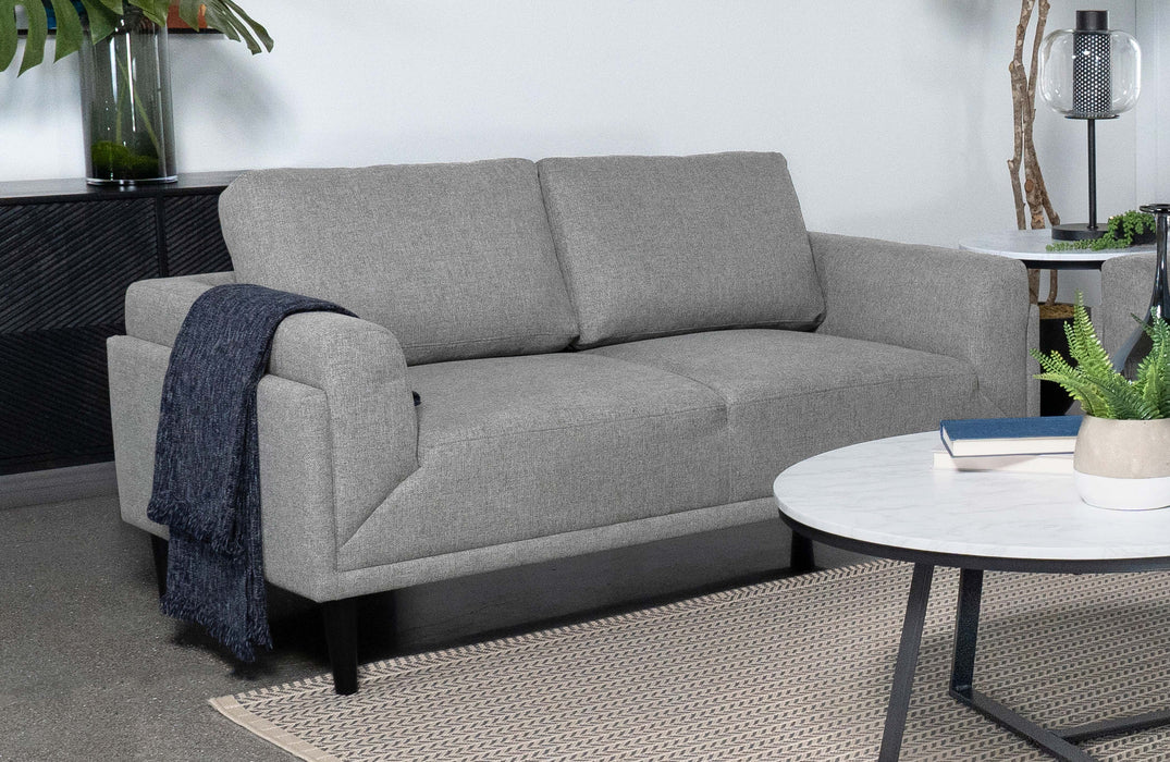 Rilynn Upholstered Track Arms Loveseat - Home Discount Furniture - NJ-linden