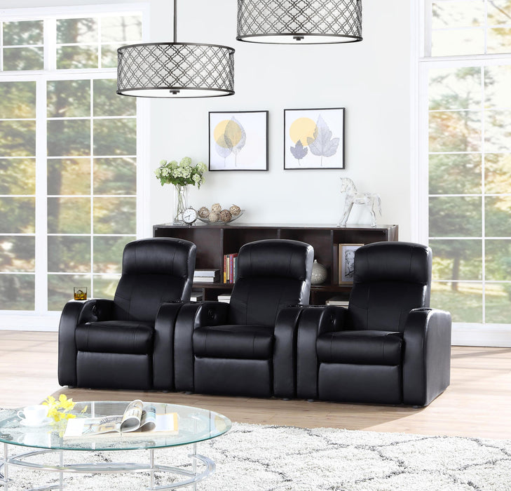 Cyrus Upholstered Recliner Home Theater Set - Home Discount Furniture - NJ-linden