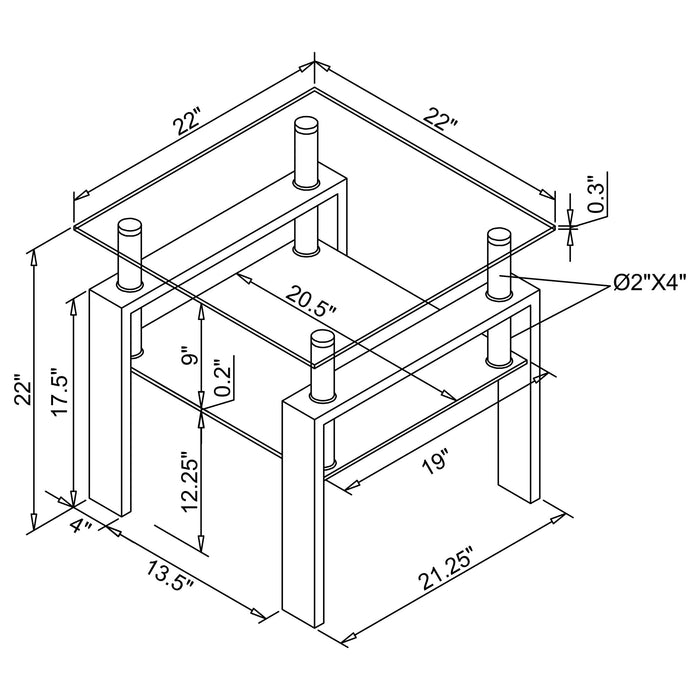 Dyer End & Side Table