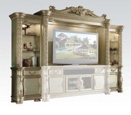 Acme Vendome Entertainment Center in Gold Patina 91310 - Home Discount Furniture - NJ-linden