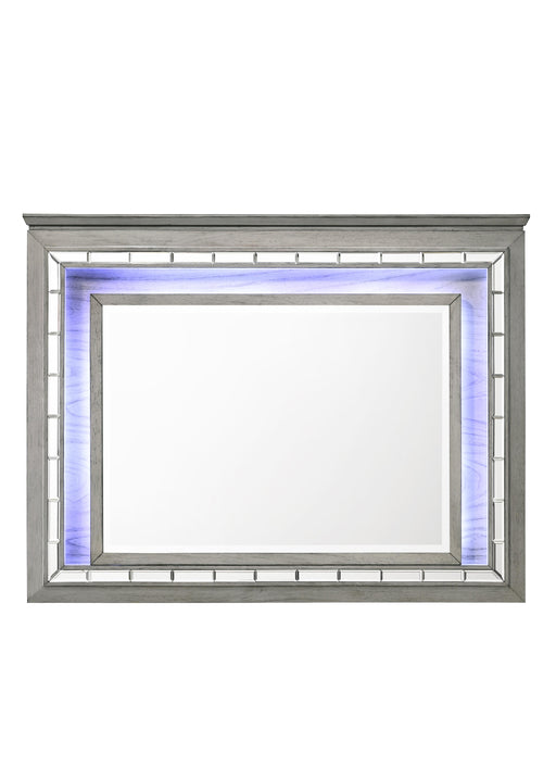 Antares Light Gray Oak Mirror (LED) image