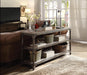 Gorden Weathered Oak & Antique Silver Console Table - Home Discount Furniture - NJ-linden