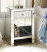 Noralie Mirrored & Faux Diamonds Accent Table - Home Discount Furniture - NJ-linden