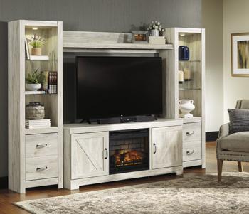 Bellaby 4-Piece Entertainment Center with Electric Fireplace - Home Discount Furniture - NJ-linden