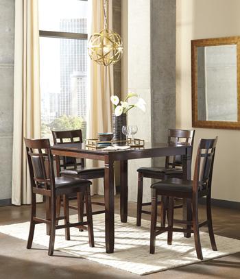 Bennox Counter Height Dining Table and Bar Stools (Set of 5) - Home Discount Furniture - NJ-linden