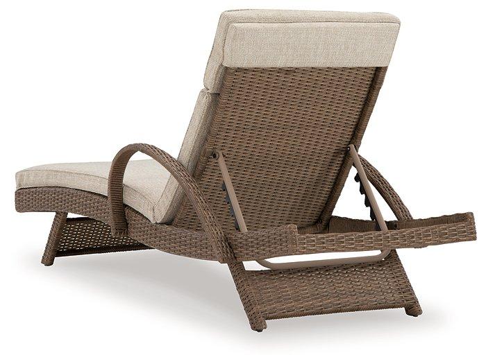 Beachcroft Outdoor Chaise Lounge with Cushion - Home Discount Furniture - NJ-linden