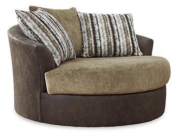 Alesbury Oversized Swivel Accent Chair - Home Discount Furniture - NJ-linden