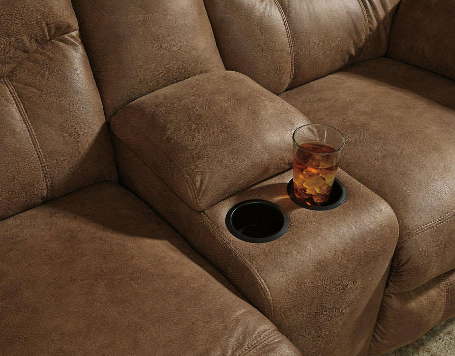 Boxberg Reclining Loveseat with Console - Home Discount Furniture - NJ-linden