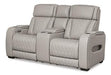 Boyington Power Reclining Loveseat with Console - Home Discount Furniture - NJ-linden