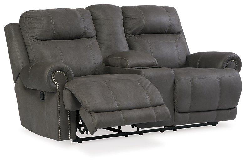 Austere Reclining Loveseat with Console - Home Discount Furniture - NJ-linden