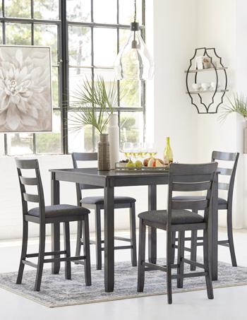 Bridson Counter Height Dining Table and Bar Stools (Set of 5) - Home Discount Furniture - NJ-linden