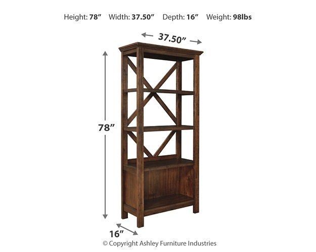 Baldridge 75" Bookcase - Home Discount Furniture - NJ-linden