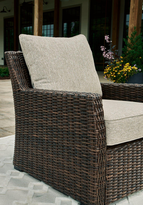 Brook Ranch Outdoor Lounge Chair with Cushion - Home Discount Furniture - NJ-linden