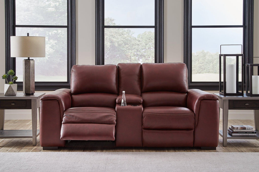 Alessandro Power Reclining Loveseat with Console - Home Discount Furniture - NJ-linden