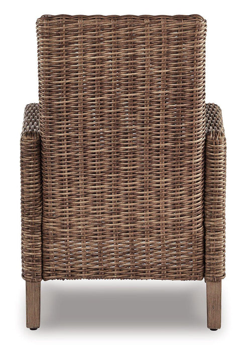 Beachcroft Outdoor Arm Chair with Cushion (Set of 2) - Home Discount Furniture - NJ-linden