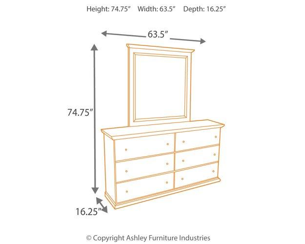 Bostwick Shoals Dresser and Mirror - Home Discount Furniture - NJ-linden