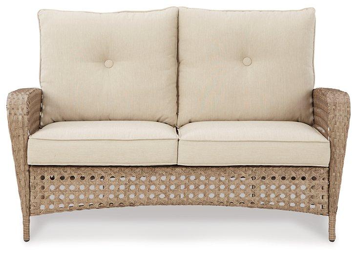 Braylee Outdoor Loveseat with Table (Set of 2) - Home Discount Furniture - NJ-linden