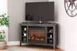 Arlenbry Corner TV Stand with Electric Fireplace - Home Discount Furniture - NJ-linden