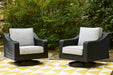 Beachcroft Outdoor Swivel Lounge with Cushion - Home Discount Furniture - NJ-linden