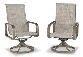 Beach Front Sling Swivel Chair (Set of 2) - Home Discount Furniture - NJ-linden