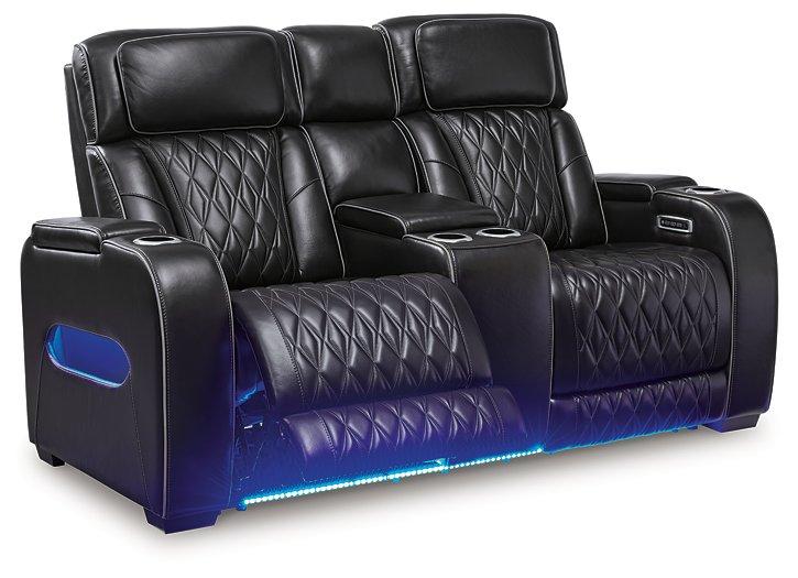 Boyington Power Reclining Loveseat with Console - Home Discount Furniture - NJ-linden