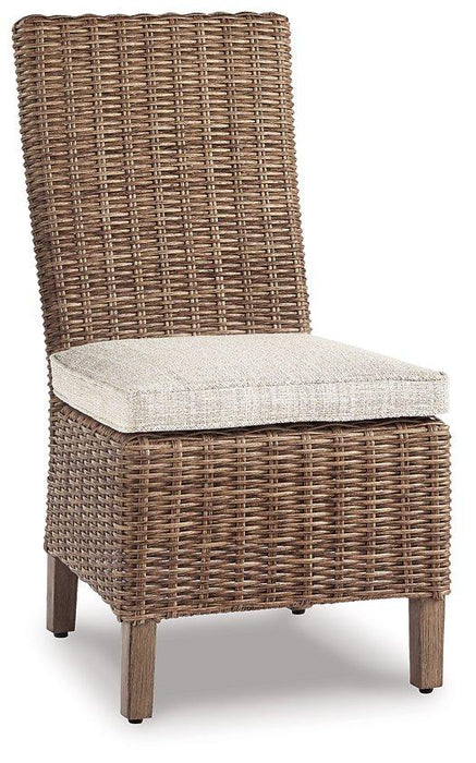 Beachcroft Outdoor Side Chair with Cushion (Set of 2) - Home Discount Furniture - NJ-linden