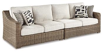 Beachcroft 2-Piece Outdoor Loveseat with Cushion - Home Discount Furniture - NJ-linden