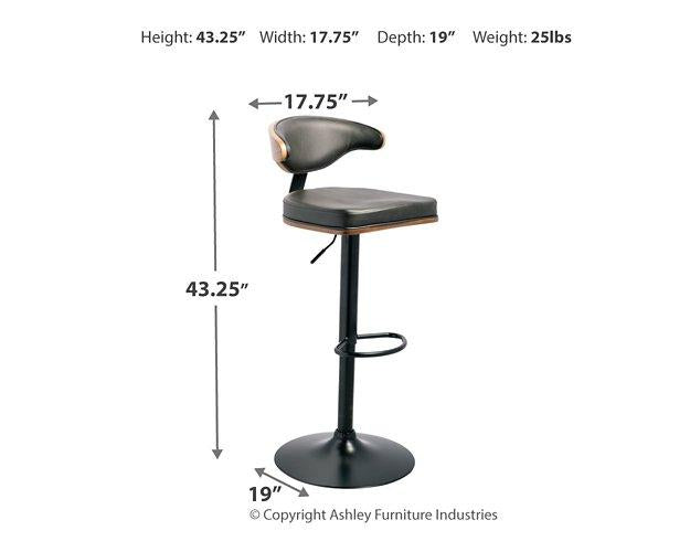 Bellatier Adjustable Height Bar Stool - Home Discount Furniture - NJ-linden