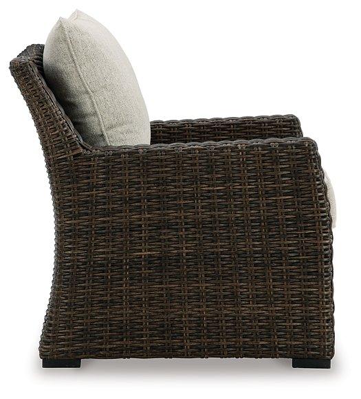 Brook Ranch Outdoor Lounge Chair with Cushion - Home Discount Furniture - NJ-linden