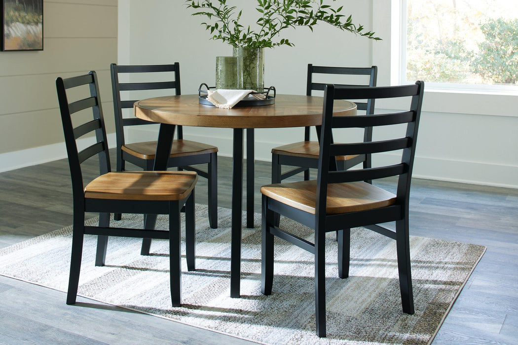 Blondon Dining Table and 4 Chairs (Set of 5) - Home Discount Furniture - NJ-linden