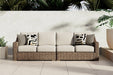 Beachcroft 2-Piece Outdoor Loveseat with Cushion - Home Discount Furniture - NJ-linden