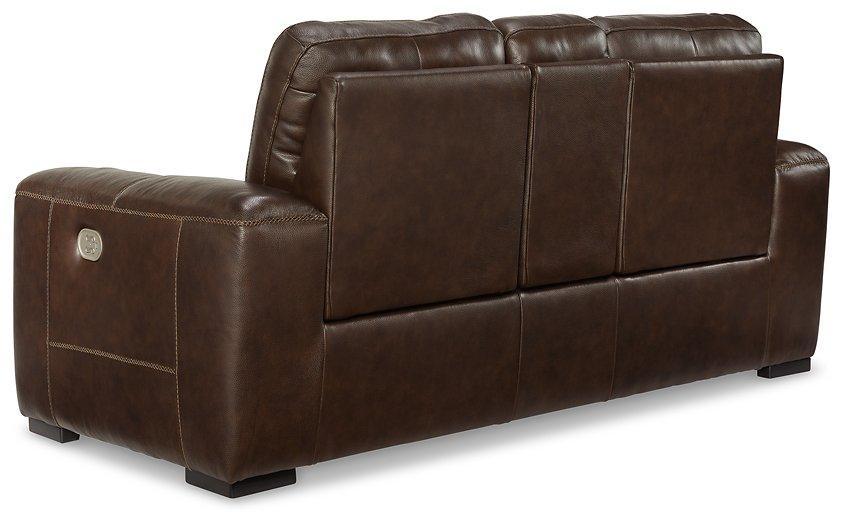 Alessandro Power Reclining Loveseat with Console - Home Discount Furniture - NJ-linden