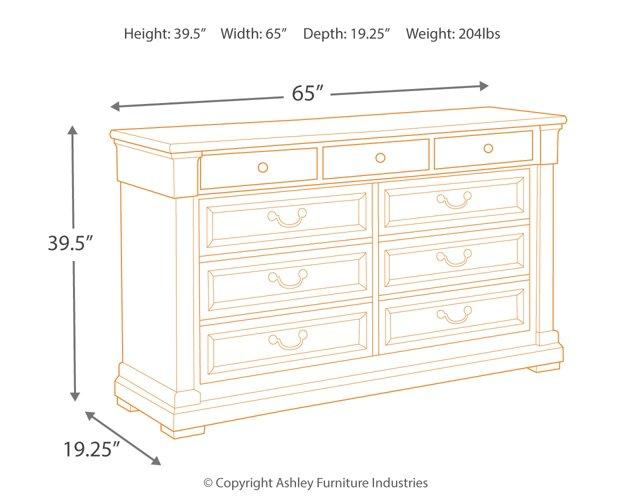 Bolanburg Dresser and Mirror - Home Discount Furniture - NJ-linden