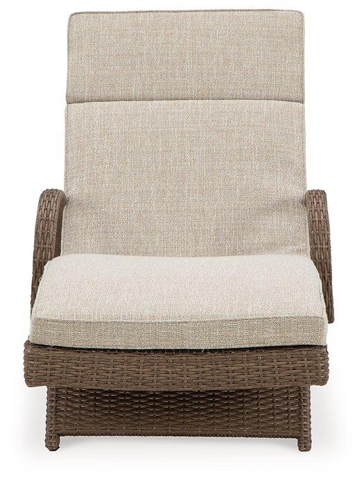 Beachcroft Outdoor Chaise Lounge with Cushion - Home Discount Furniture - NJ-linden