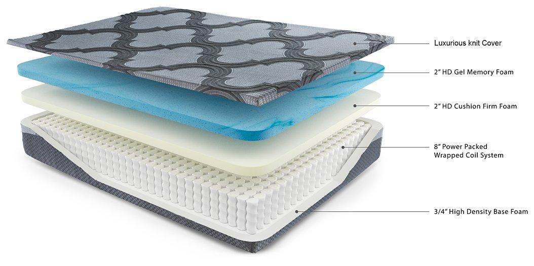 12 Inch Ashley Hybrid Mattress - Home Discount Furniture - NJ-linden