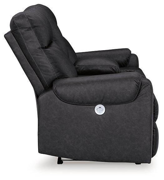 Axtellton Power Reclining Loveseat with Console - Home Discount Furniture - NJ-linden