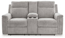 Barnsana Power Reclining Loveseat with Console - Home Discount Furniture - NJ-linden