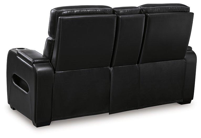 Boyington Power Reclining Loveseat with Console - Home Discount Furniture - NJ-linden