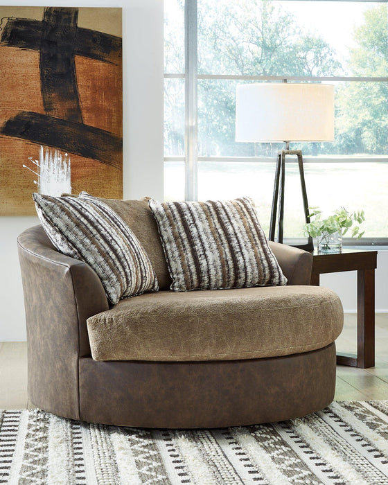 Alesbury Oversized Swivel Accent Chair - Home Discount Furniture - NJ-linden