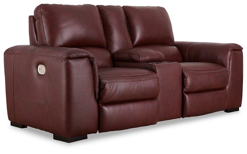 Alessandro Power Reclining Loveseat with Console - Home Discount Furniture - NJ-linden