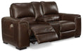 Alessandro Power Reclining Loveseat with Console - Home Discount Furniture - NJ-linden