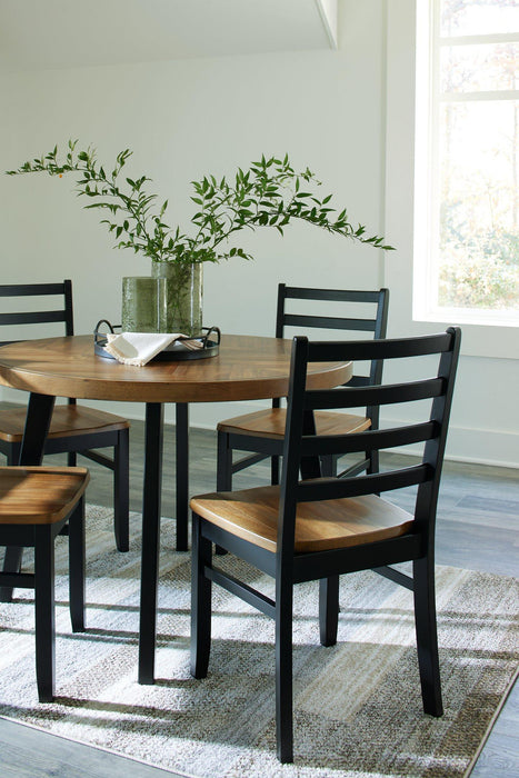 Blondon Dining Table and 4 Chairs (Set of 5) - Home Discount Furniture - NJ-linden