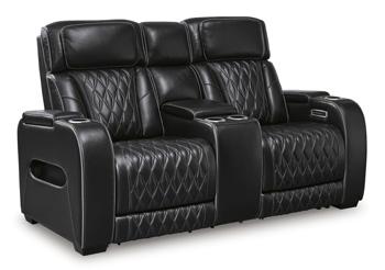 Boyington Power Reclining Loveseat with Console - Home Discount Furniture - NJ-linden