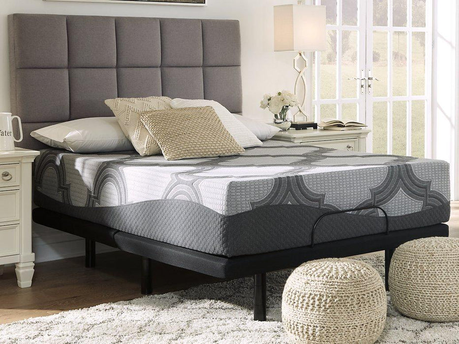 12 Inch Ashley Hybrid King Adjustable Base and Mattress - Home Discount Furniture - NJ-linden