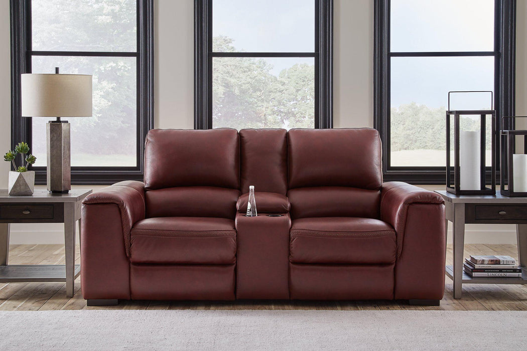 Alessandro Power Reclining Loveseat with Console - Home Discount Furniture - NJ-linden