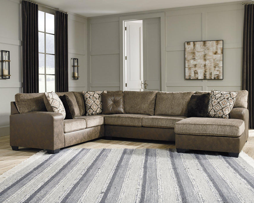 Abalone 3-Piece Sectional with Chaise - Home Discount Furniture - NJ-linden