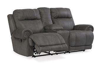 Austere Reclining Loveseat with Console - Home Discount Furniture - NJ-linden